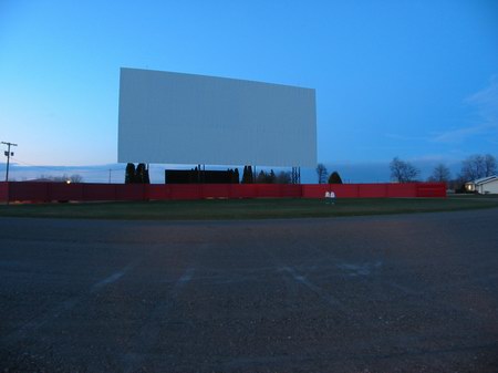 Capri Drive-In Theatre - Screen At Night - Photo From Water Winter Wonderland